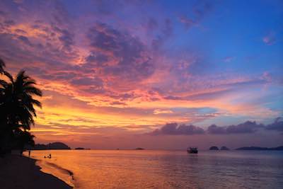 Sunset in Borneo